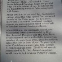 Seminary and Cemetery Ridges, action on 3rd day of battle