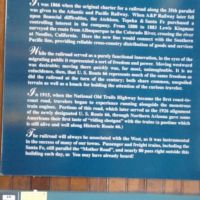 1st the railroad went this way, then Rt66