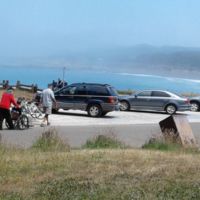 John & Bob heading for coast at MacKerricher State Park
