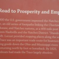 NatchezTrace--traders floating goods downriver, walking back north