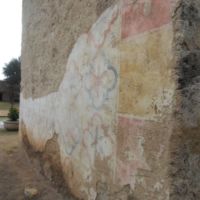 Wall with some of the original paint