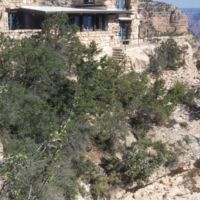 1914--Lookout Studio blends into canyon wall