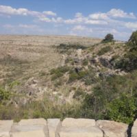Overlooking road down to cavern