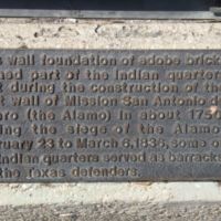 Indian quarters at Mission San Antonio, from 1750