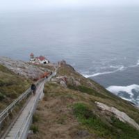 300 steps down to the light