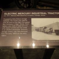 Edison's electric battery industrial tractor, 1900s to 1960s