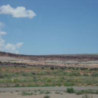 Colored layers of rock