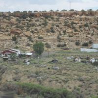 New house, trash, sheds