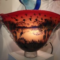 Student-made bowl in gift shop