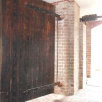 Drawbridge chain and door