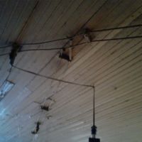 Pre-building code electric wiring