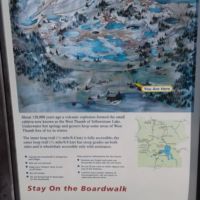 West Thumb of Lake Yellowstone is much deeper than the rest of the lake, is a 150,000 yr old caldera.