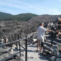 knee brace or not, Bob is going climbing