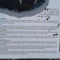 Liquid rock with more/less gas gives pumice, ash, glassy lava, and obsidian.. Folded over on itself.