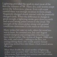 Lightening caused most fires in summer1988, aggravated by lack of rain.