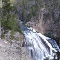 The Gibbons River cuts through a literal mountain of ash from the last eruption.