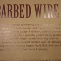 Invention of barbed wire, 1874