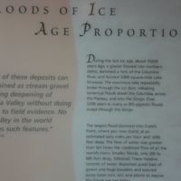 15,000 yrs ago, a glacier, a 3,000 sq mile lake, and repeated floods up to 60 mph and 1000 ft deep!