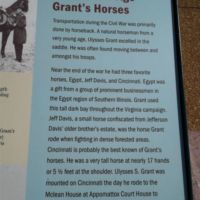 Grant's favorite horses during the War-1 confiscated from Jefferson Davis' brother.