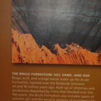 beige, buff, orange bands = ancient river deposits