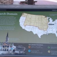 1st Roman Catholic cathedral west of the Mississippi River,map shows the archdiosese 1826-1843.