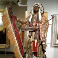 Southern Cheyenne Chief, by Don Baker; 87 pieces molded and cast in bronze, welded together.