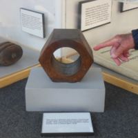 John points to a common size nut in dams