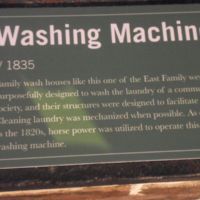 as early s 1820s, horse-powered washing machine